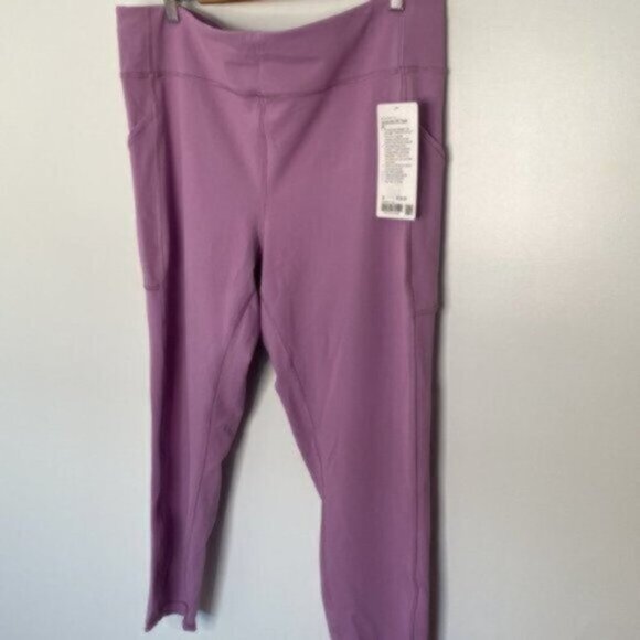 Lululemon Women Purple Invigorate High-Rise Tight 25" Plus Size 18 - Picture 1 of 10